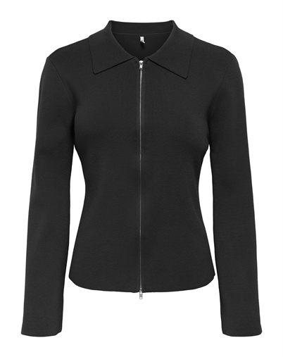  Only - ONLAndrea Zip Polo Cardigan - Black 